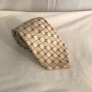 Giorgio Armani Handmade Brown/Gold Trimmed Necktie